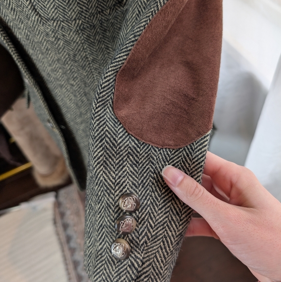 Lauren Ralph Lauren Herringbone Wool Blazer - Picture 5 of 7